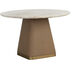Bronwyn 48 X 29.75 inch Cream / Cognac Dining Table